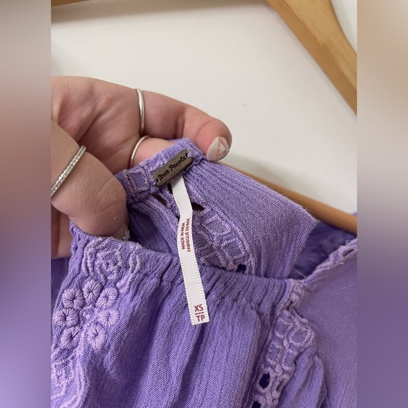 Free People Amethyst Kiss Kiss Crochet Tunic - Picture 8 of 8